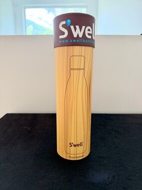 S'well Yellow Woodgrain Insulated Bottle Tube